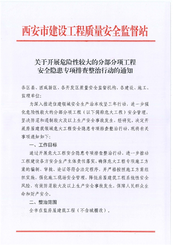 关于开展危险性较大的分部分项工程安全隐患专项排查整治行动的通知_00.png