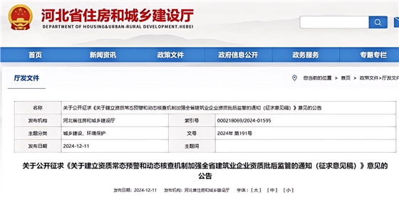 关于建立资质常态预警和动态核查机制加强全省建筑业企业资质批后监管的通知（征求意见稿）.png